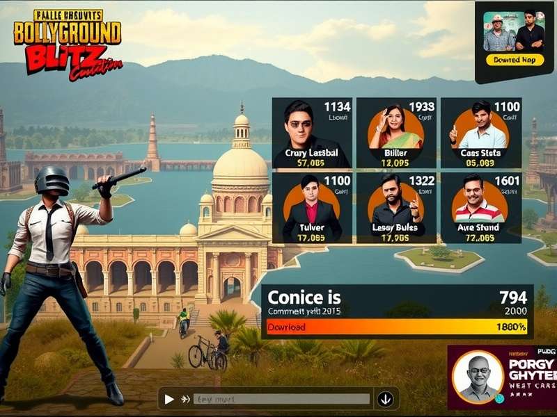 PUBG Bollywood Blitz download statistics graph in India